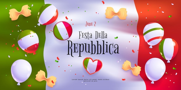 Cartoon festa della repubblica background