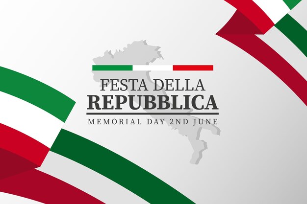 Мультфильм festa della repubblica иллюстрация