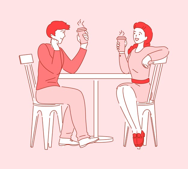 Premium Vector | Cartoon flat people characters talking