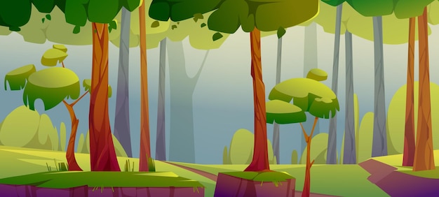 漫画の森の背景自然風景風景