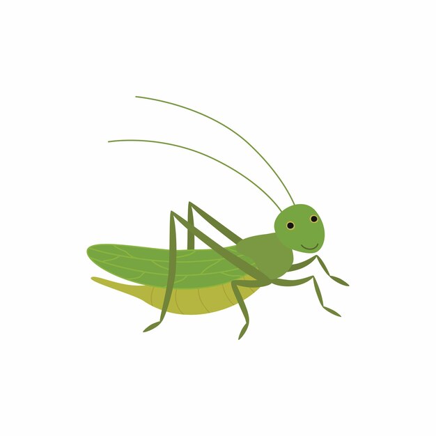 ベクトルのロゴイラストバッタカラフルなスタイル プレミアムベクター