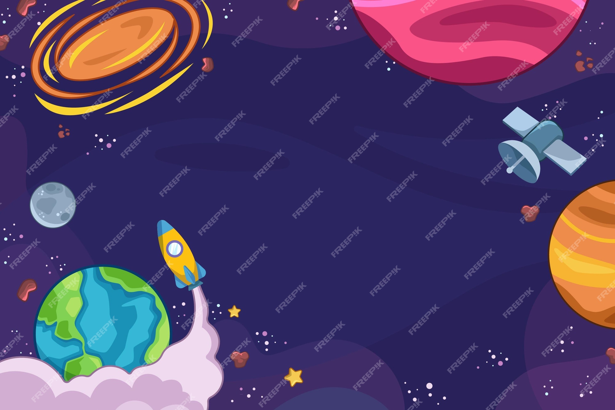 cartoon space