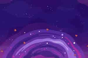 Free vector cartoon galaxy background