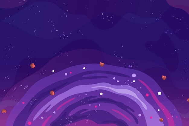 Cartoon galaxy background