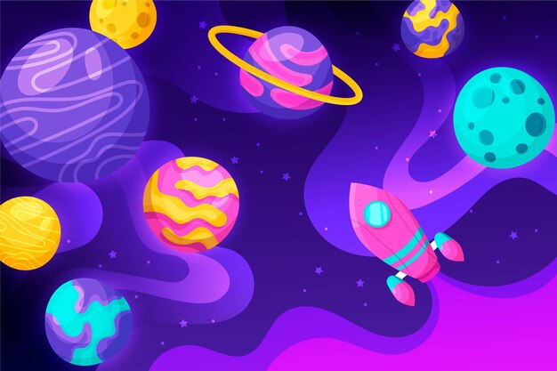卡通星系的背景