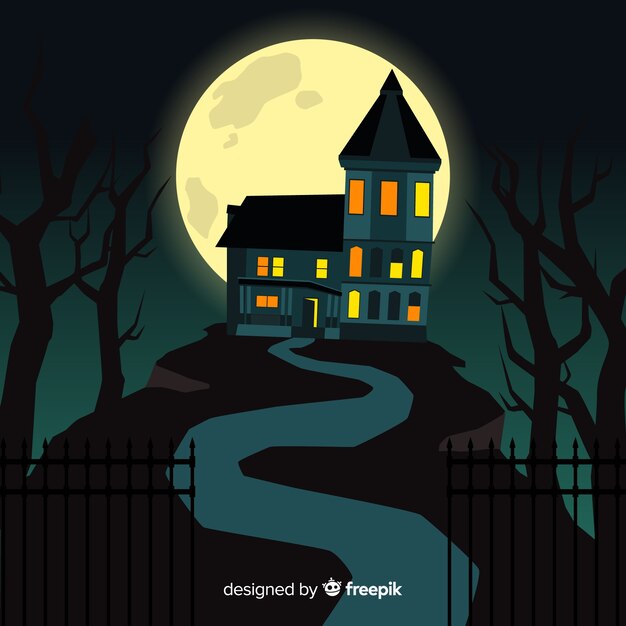 Мультфильм дом с привидениями Хэллоуин