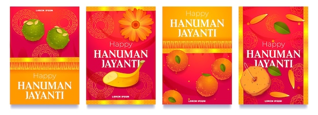 Cartoon hanuman jayanti instagram stories collection