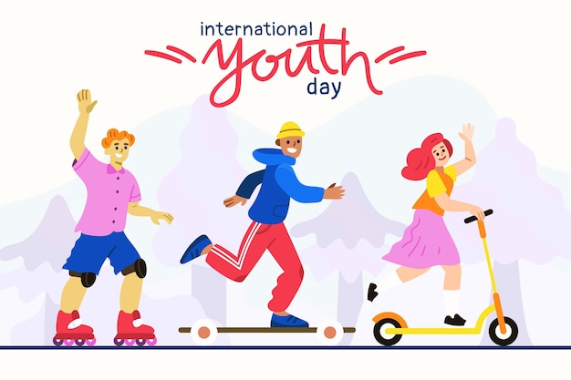 만화 국제 청소년의 날 그림