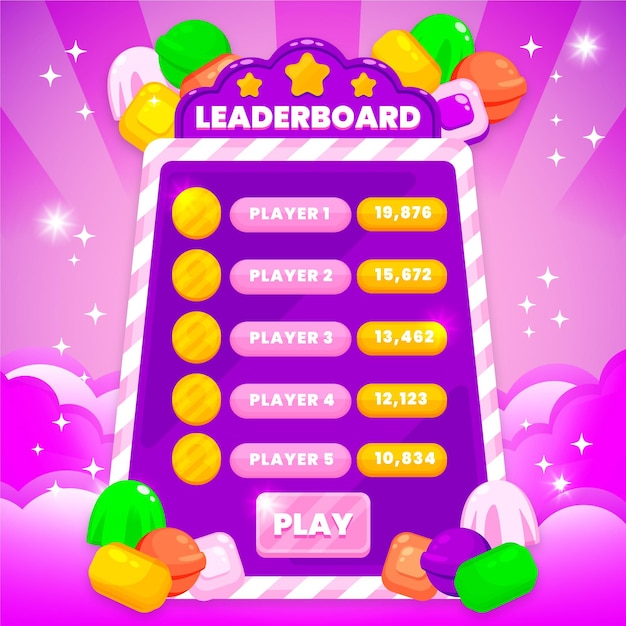 Free vector cartoon leaderboard illustration