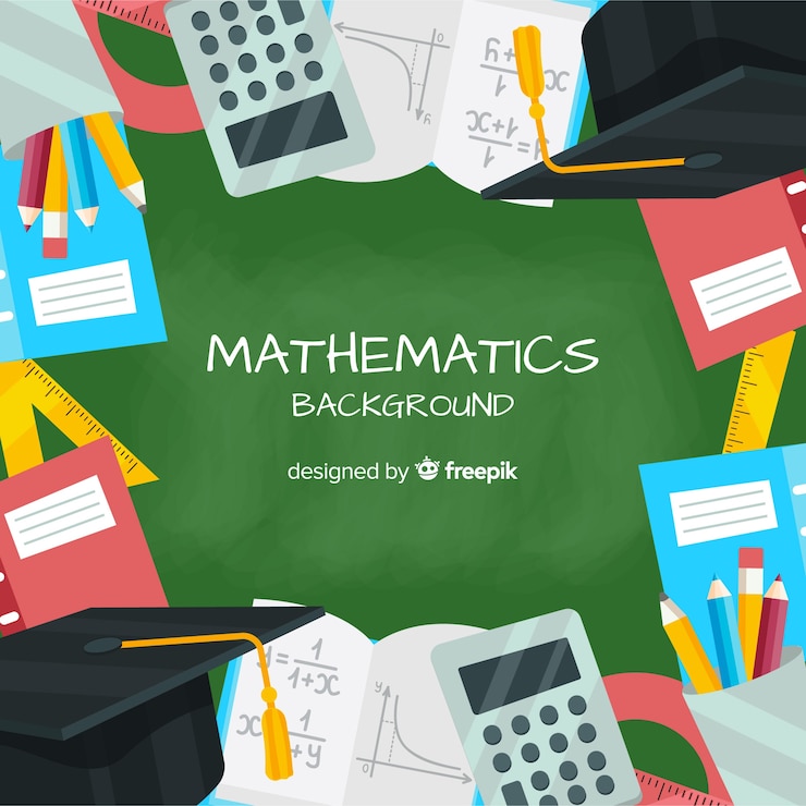 Free Vector cartoon math concept background