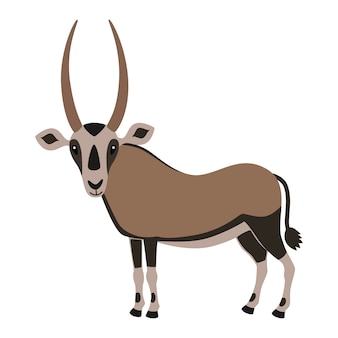 Cartoon oryx antelope