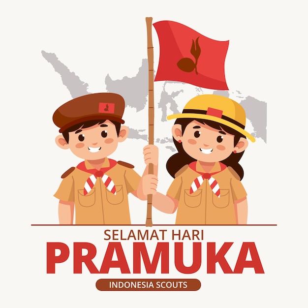 만화 pramuka 하루 그림