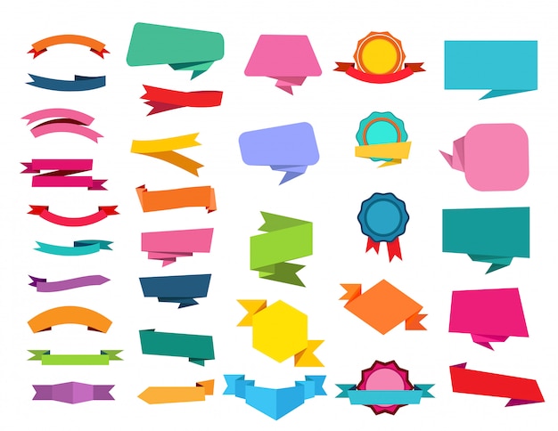 Cartoon Ribbon Set – Free Download