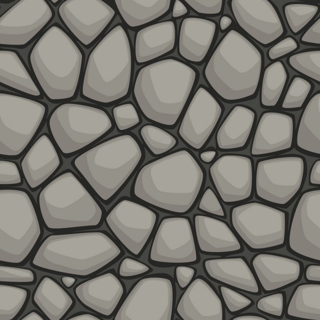 Бесплатное векторное изображение Бесшовные мультфильм камень текстуры