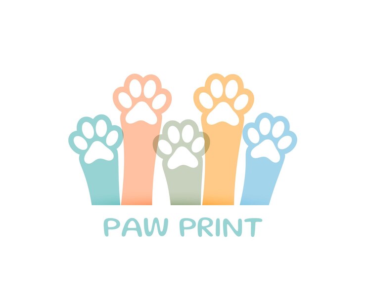 Free Vector cartoon style pawprint background for fauna fun
