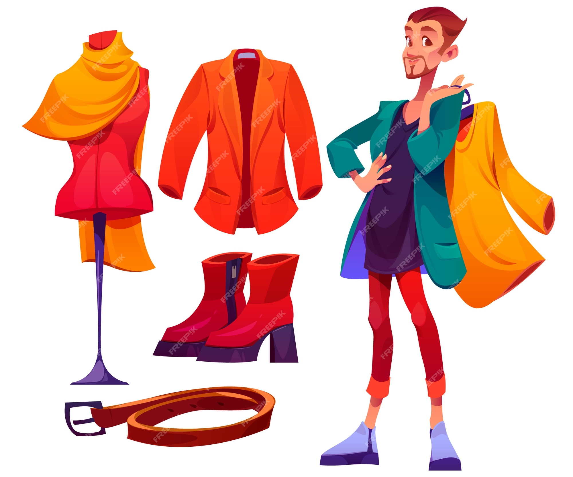 Personal Stylist Isolated Cartoon Vector Illustrations, Office