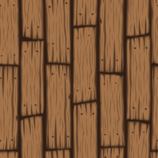 Cartoon style wooden slats