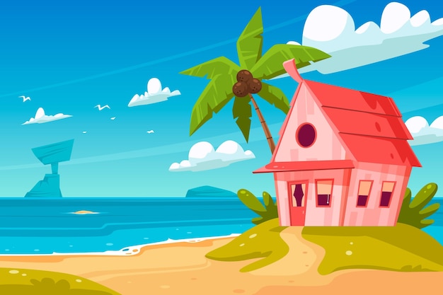 Cartoon summer background