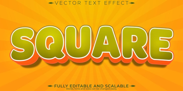 Cartoon text effect editable funny and comic customizable font style