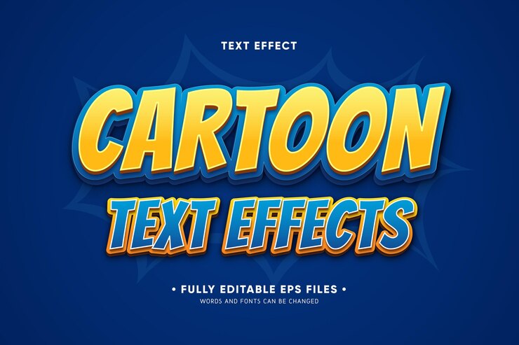 Free Vector cartoon text effects