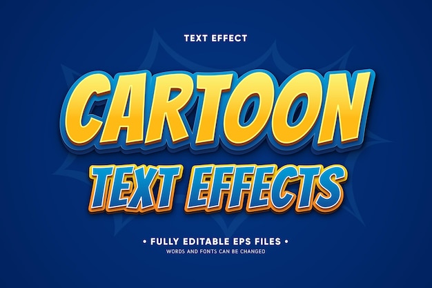 Cartoon text effects