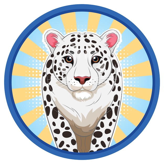 Бесплатное векторное изображение Мультяшный тигр с комическим фоном