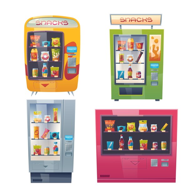 Cartoon vending machines collection