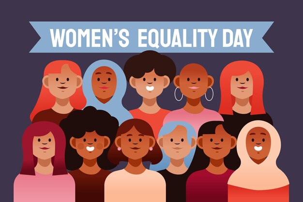 День равенства женщин мультфильм иллюстрация