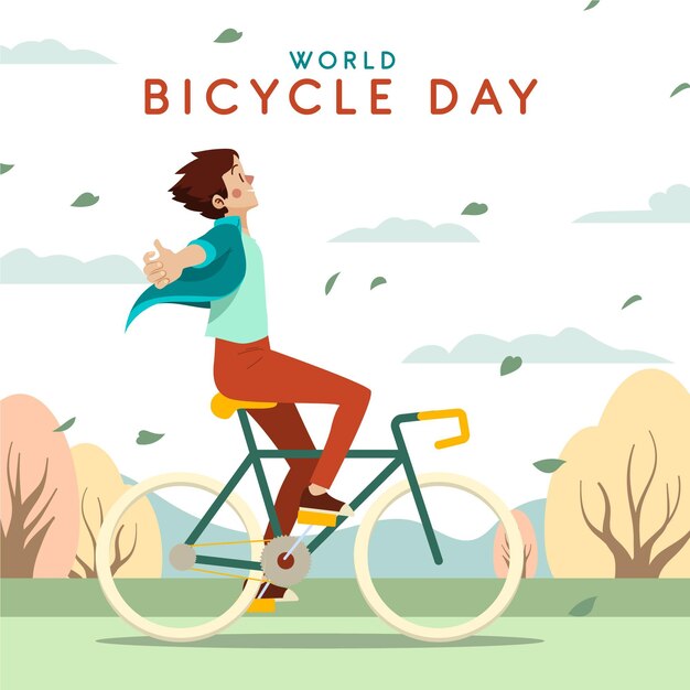 만화 세계 자전거의 날 그림