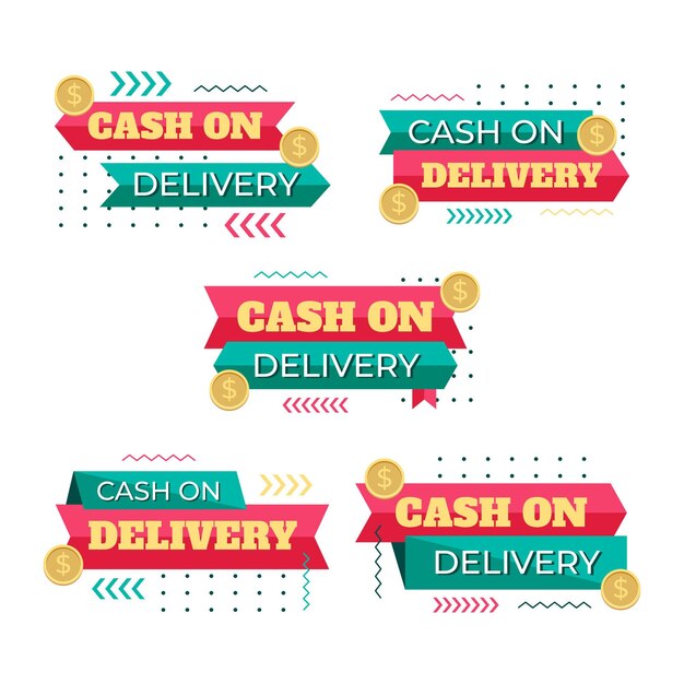 Cash on delivery badge collection