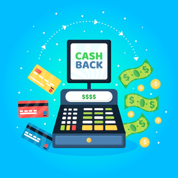 Cashabck concept with cash register