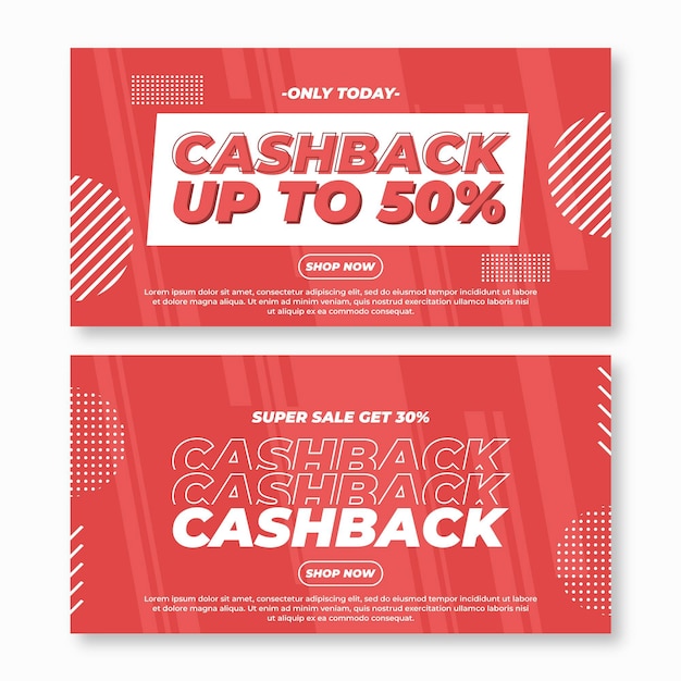 Cashback banner template