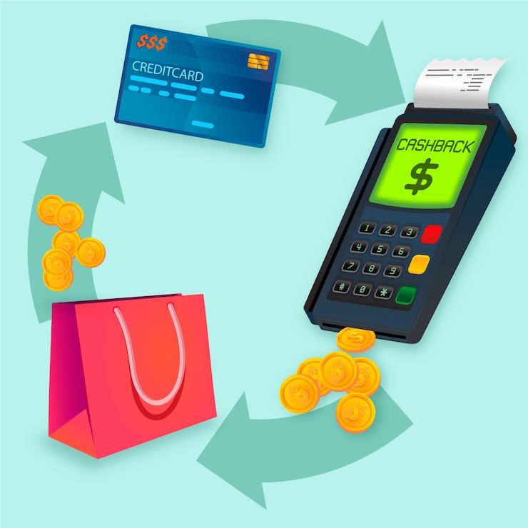 Free Vector cashback concept illustration
