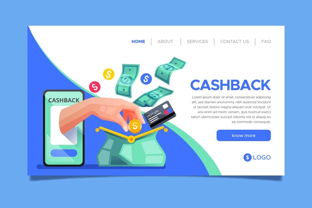 free vector cashback banner template