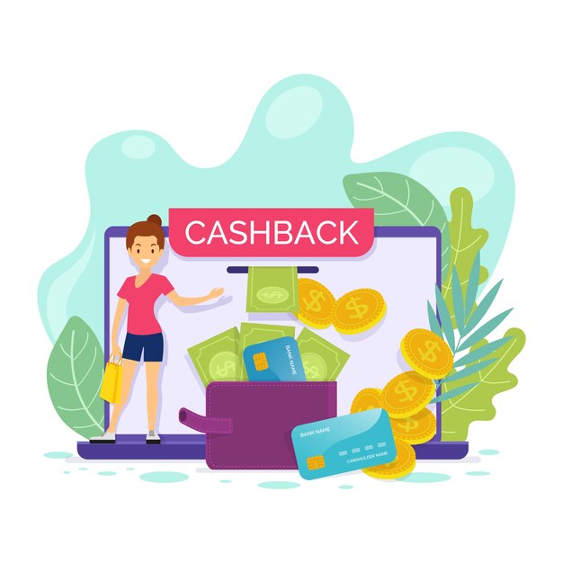 Cashback concept with discount