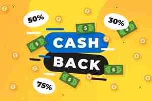 Free vector cashback thematic concept