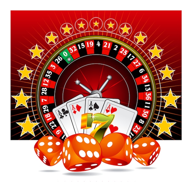 Free vector casino background design