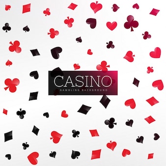 Casino background with poker elements