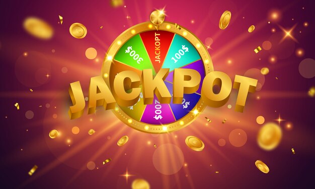 黄金のコインが飛んでジャックポットの背景 無料のベクター 黄金のコインが飛んでジャックポットの背景 無料のベクター