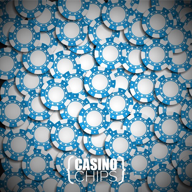 Casino chips pattern background