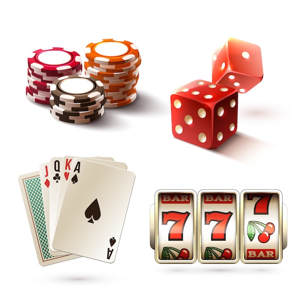 Free vector casino design elements