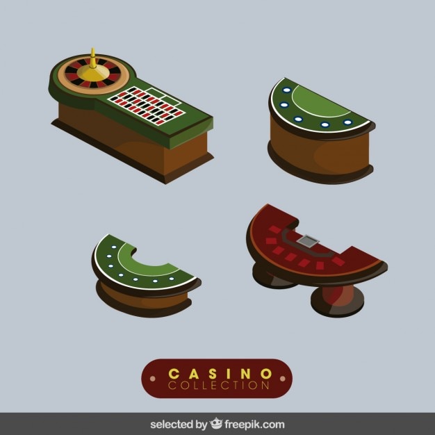 Бесплатное векторное изображение Коллекция казино элементы