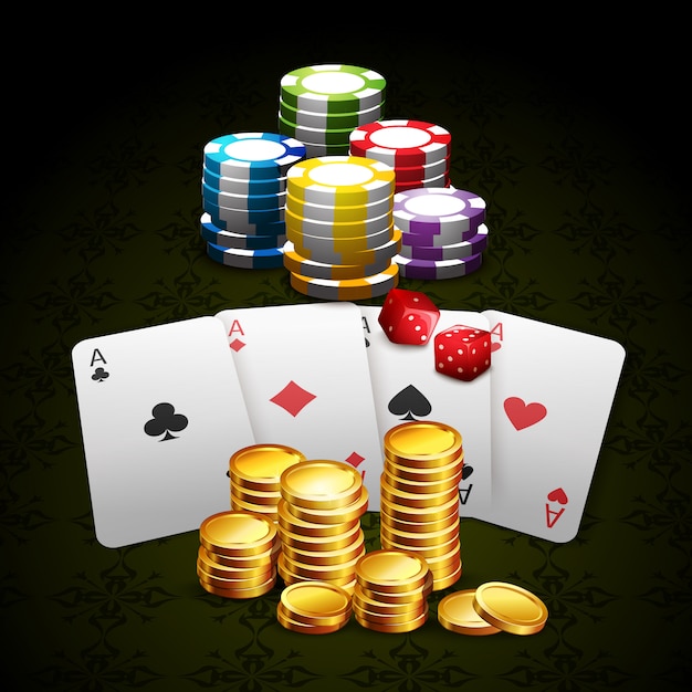 Free vector casino and gambling background