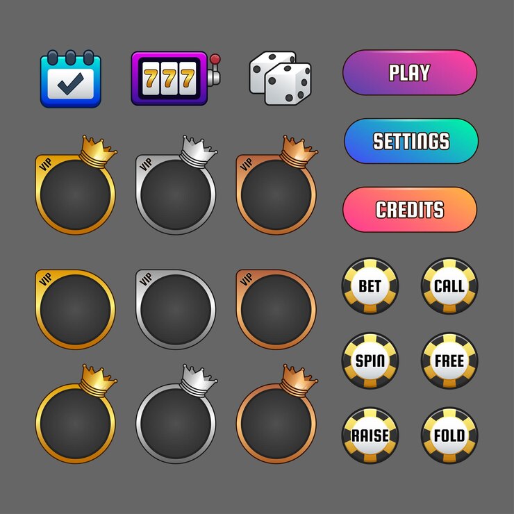 Free Vector casino and gambling concept