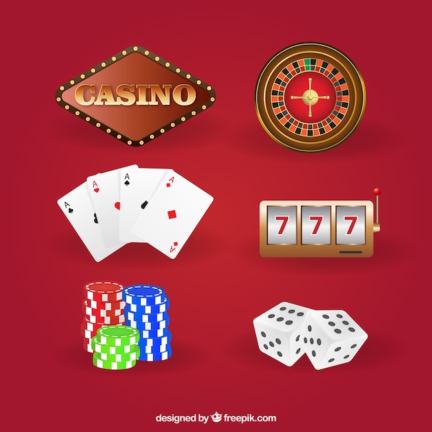 Free vector casino games set