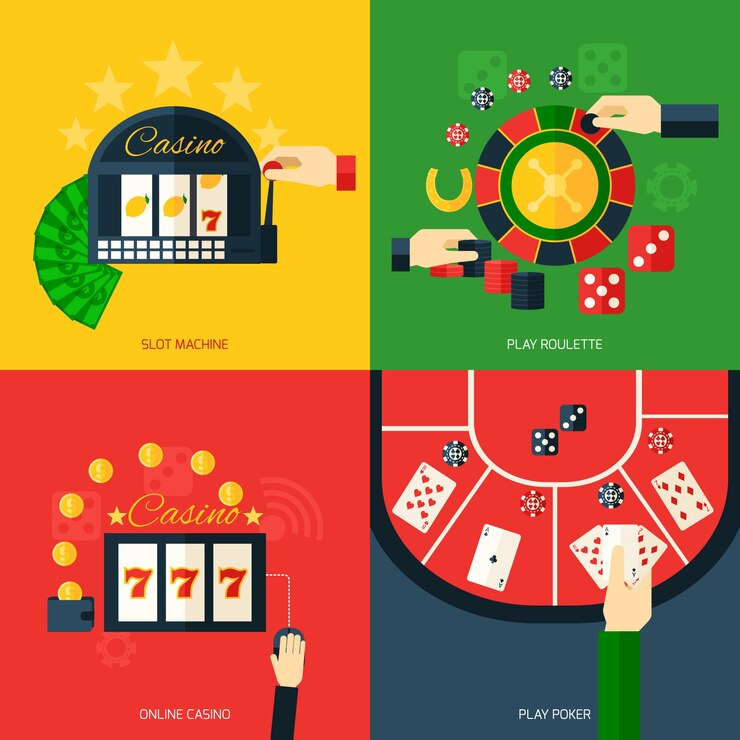 Free Vector casino icon flat
