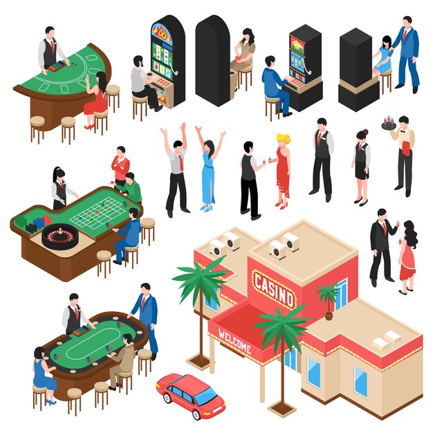 Casino Isometric s Set