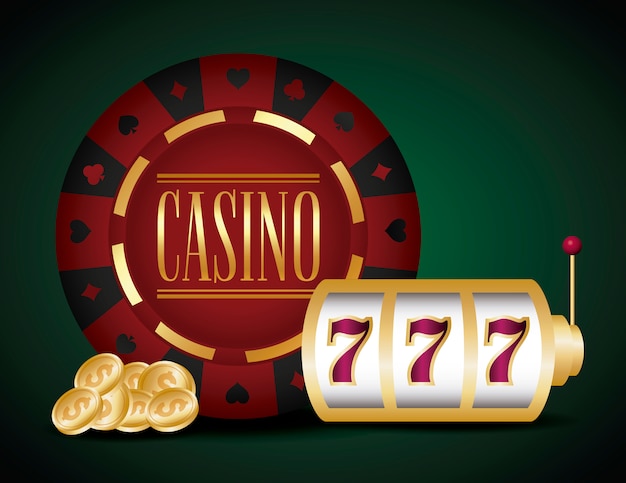 Vettore gratuito casino e jackpot