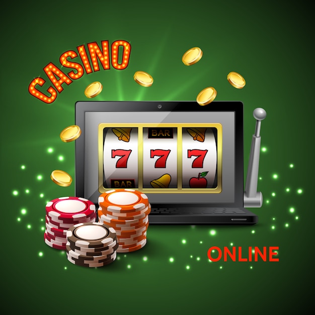 Free vector casino realistic composition