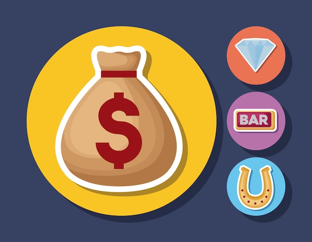 Free vector casino related icons